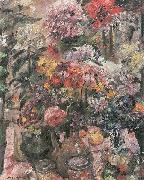 Lovis Corinth Stillleben mit Chrysanthemen und Amaryllis oil painting